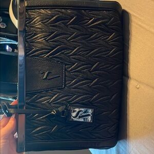 Vera Wang Black Quilted Shoulder Bag